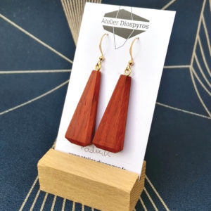 Boucles d'oreilles bois