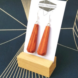 Boucles d'oreilles bois