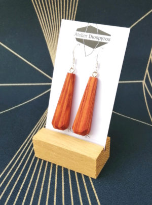 Boucles d'oreilles bois