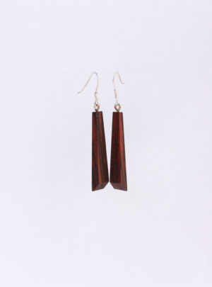 boucles d'oreilles fines bois de violette