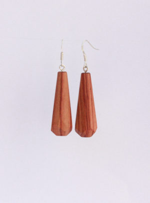 Boucles Selva en bois de rose