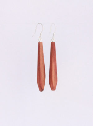 Boucles Selva en bois de rose