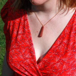 Collier bois padouk
