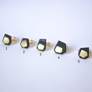 bague ébène laiton