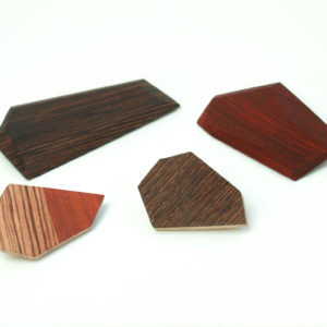 broche padouk wenge zebrano bois