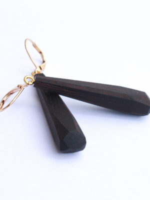 boucles d'oreilles en wengé