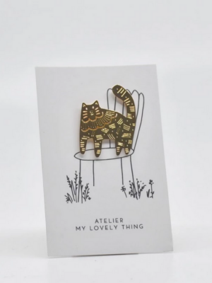 Pins doré chat My lovely thing