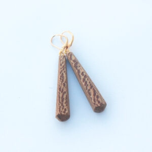 Boucles d'oreilles bois platane