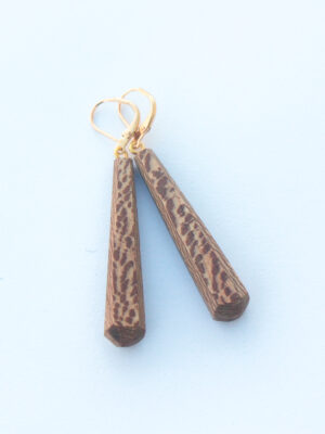 Boucles d'oreilles bois platane