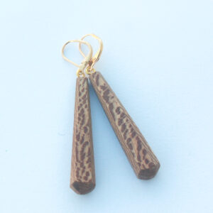 Boucles d'oreilles bois platane