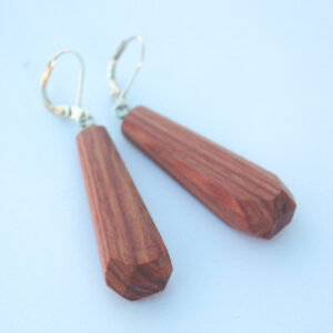 Boucles Selva en bois de rose