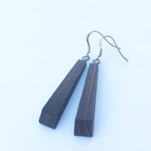 Boucles d'oreilles bois de wengé