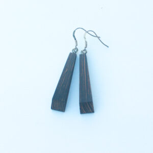 Boucles d'oreilles bois de wengé