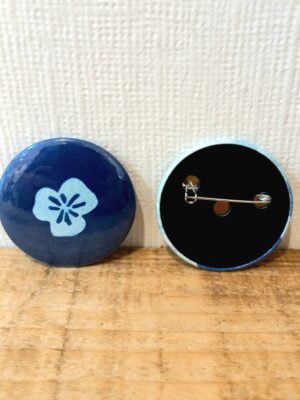 Badge cyanotype Fleur