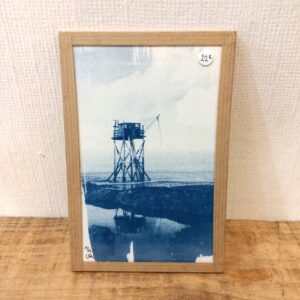 Cabane pecheur - Cabane a carrelet - cyanotype Clemence Quitterel