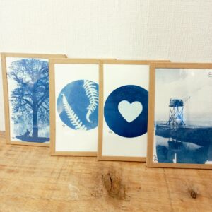 Cyanotypes encadrés Clemence Quitterel fabriqué en france