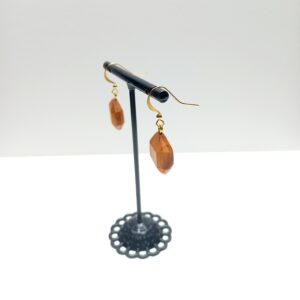 Boucles d'oreilles en bois de If