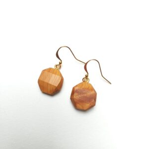 Boucles d'oreilles en bois de If