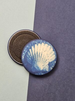 Magnet rond Coquille Saint Jacques