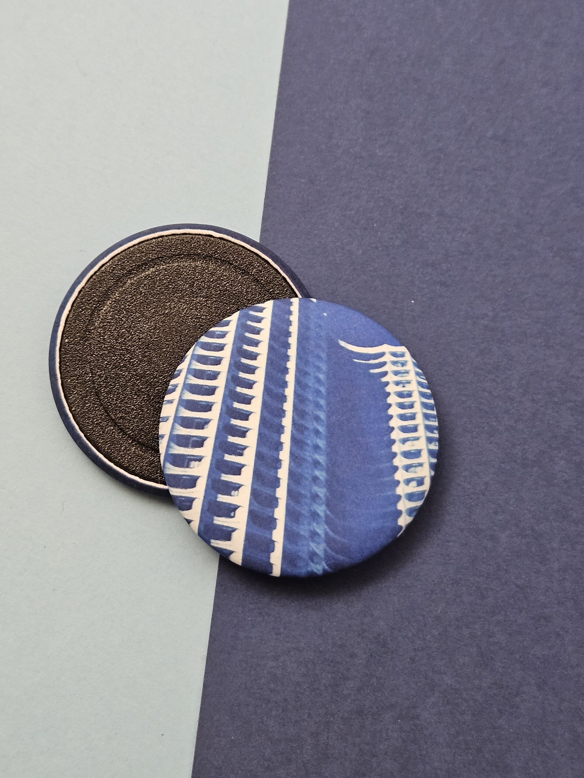Magnet Les tours Horizons Rennes cyanotype