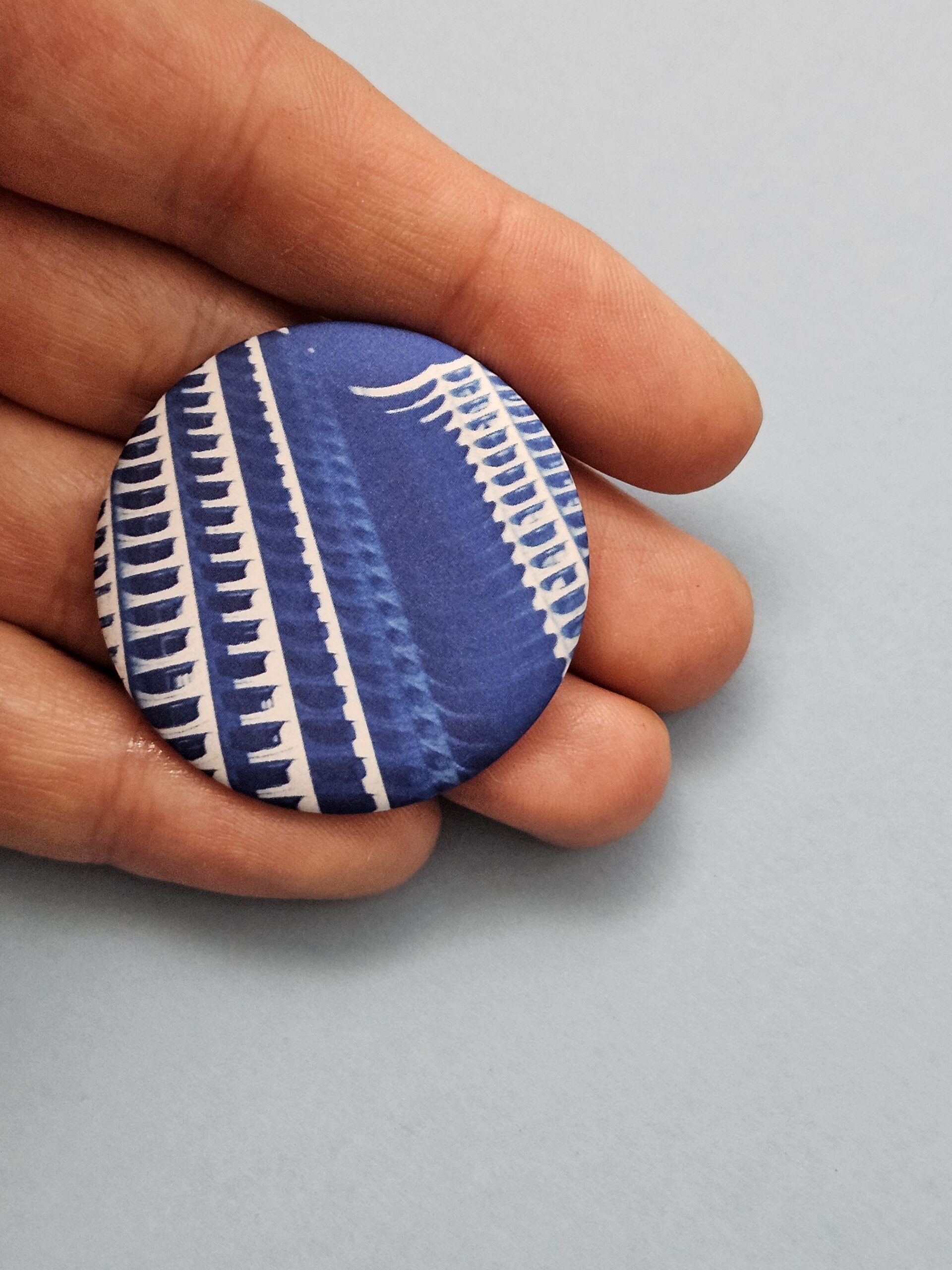 Magnet Les tours Horizons Rennes cyanotype