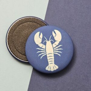 Magnet homard bleu cyanotype