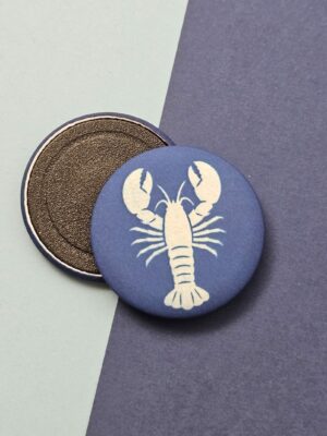 Magnet homard bleu cyanotype