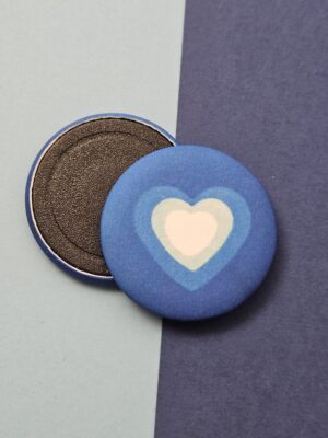 Magnet Coeur Bleu et Blanc