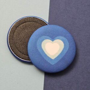 Magnet Coeur Bleu et Blanc