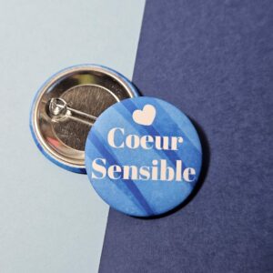 Badge coeur sensibible