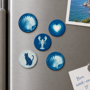 Magnets cyanotype